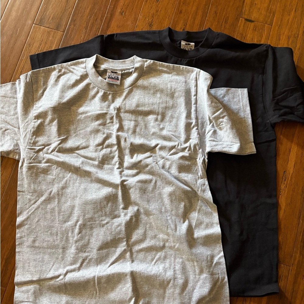 Pro Club Black and Gray Short Sleeve Tees
